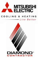 Mitsubishi Electric Diamond Dealer partner logo